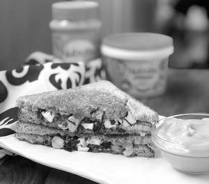 Corn & Spinach Sandwich