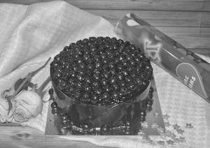 Eggless Chocolate Balls Cake