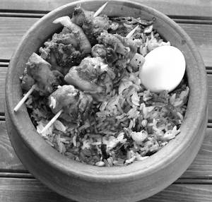 Cooker chicken tikka biryani