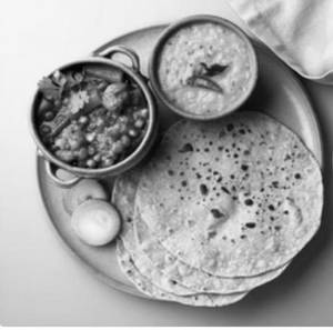 4 Roti Dal Sabzi Combo