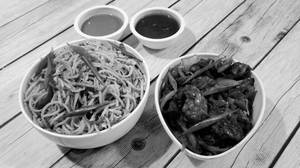 Beef Noodles + Chilli Beef + Beverage