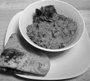 Plain Paratha [3 Pcs] + Baingan Bharta