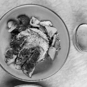 Grilled Fish Herb Rice Bowl