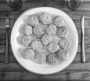 Mutton Momos Steamed [10Pcs]