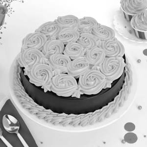 Pink Rose Chocolate Cake