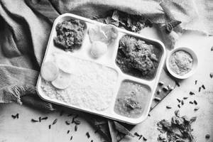 Homemade Chicken Curry Thali