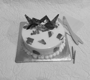 Classic liychee cake eggless