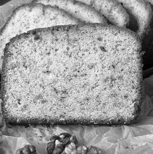 Honey Walnut Tea Cake Slice