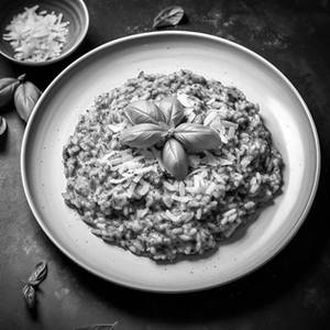 Basil Pesto Risotto