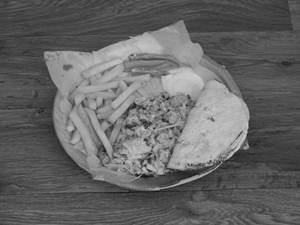 Mexican Plate Shawarma With Fries