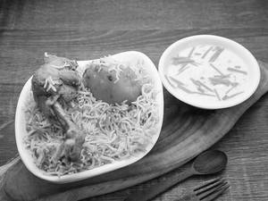 Chicken Biryani And Raita