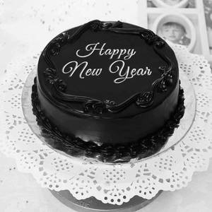 New Year Chocolate Truffle Cake