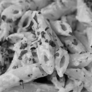 Penne Pasta In Alfredo Sauce
