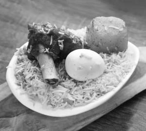 Mutton Egg Biryani
