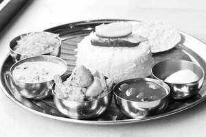 Chapati rice meal