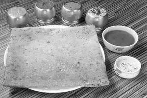 Rawa Onion Butter Masala Dosa