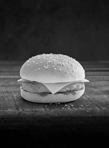 Aloo Tikki Cheese Burger