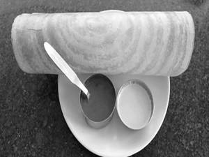 Sada dosa with ghee