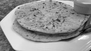 2 Mirchi Parantha + Raita