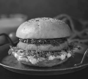 Veg cheese paneer burger