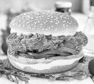 Hot crispy burger