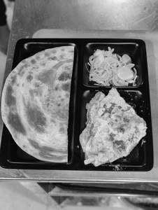 Omelette +Laccha Paratha[butter]