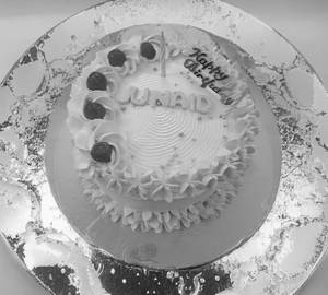 Eggless Strawberry Cake Strawberry crush stuffed fresh bake