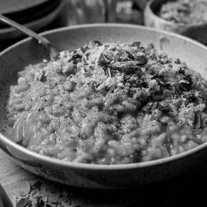 Spicy Garlic Risotto
