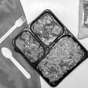 Veg Fried Rice With Chilli Paneer Gravy