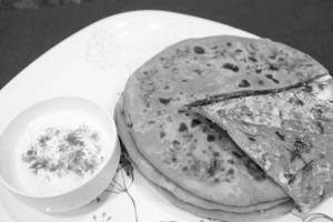 Paneer Paranatha with Curd