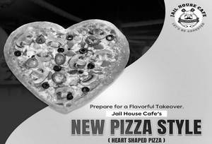 Jail House Heart Shape Pizza