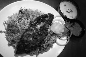 Mughlai Fish Biryani [Rupchand Fish 2 Pieces]