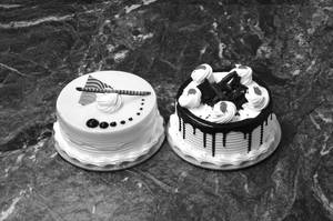 Mango Cake + Black Forest Cake