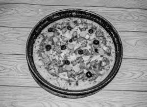 Cold Corn & Black Olive Pizza