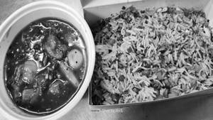 Egg Fried Rice + Chicken Manchurian