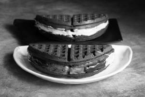 Dark & White Fantacy Waffle + Triple Choco Waffle Sandwich