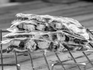 BBQ Paneer And Veggie Quesadilla