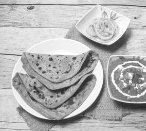 2 Sada Paratha + Matar Paneer