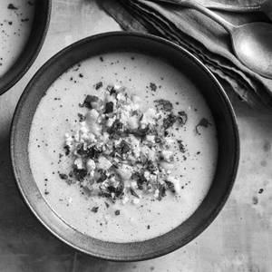 Cream of baby corn soup