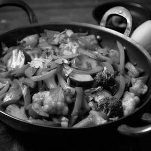 Sizzling Vegetables In Hot Garlic Sauce
