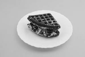 Cookie and cream cake layer [single]