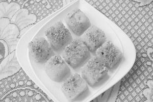 Coconut Kesar Burfi
