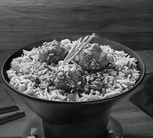 Paneer fried rice manchurian