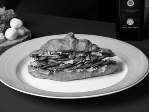 Mushroom Balsamic Croissant Sandwich