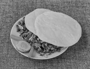 Chicken Shawarma Plate (Kuboos) 
