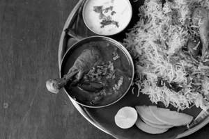 Chicken Curry Biryani With Bone