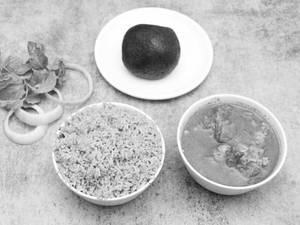 Ragi Ball Mutton Gravy Combo