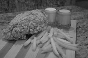Extra Super Large Crispy + Fries (15 Pcs) + Mayo (1pkt)