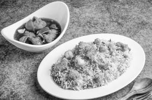 Egg Fried Rice With Chilli Chicken (3pc) Boneless