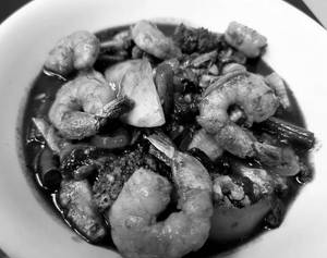 Prawns In Garlic Wine Sauce